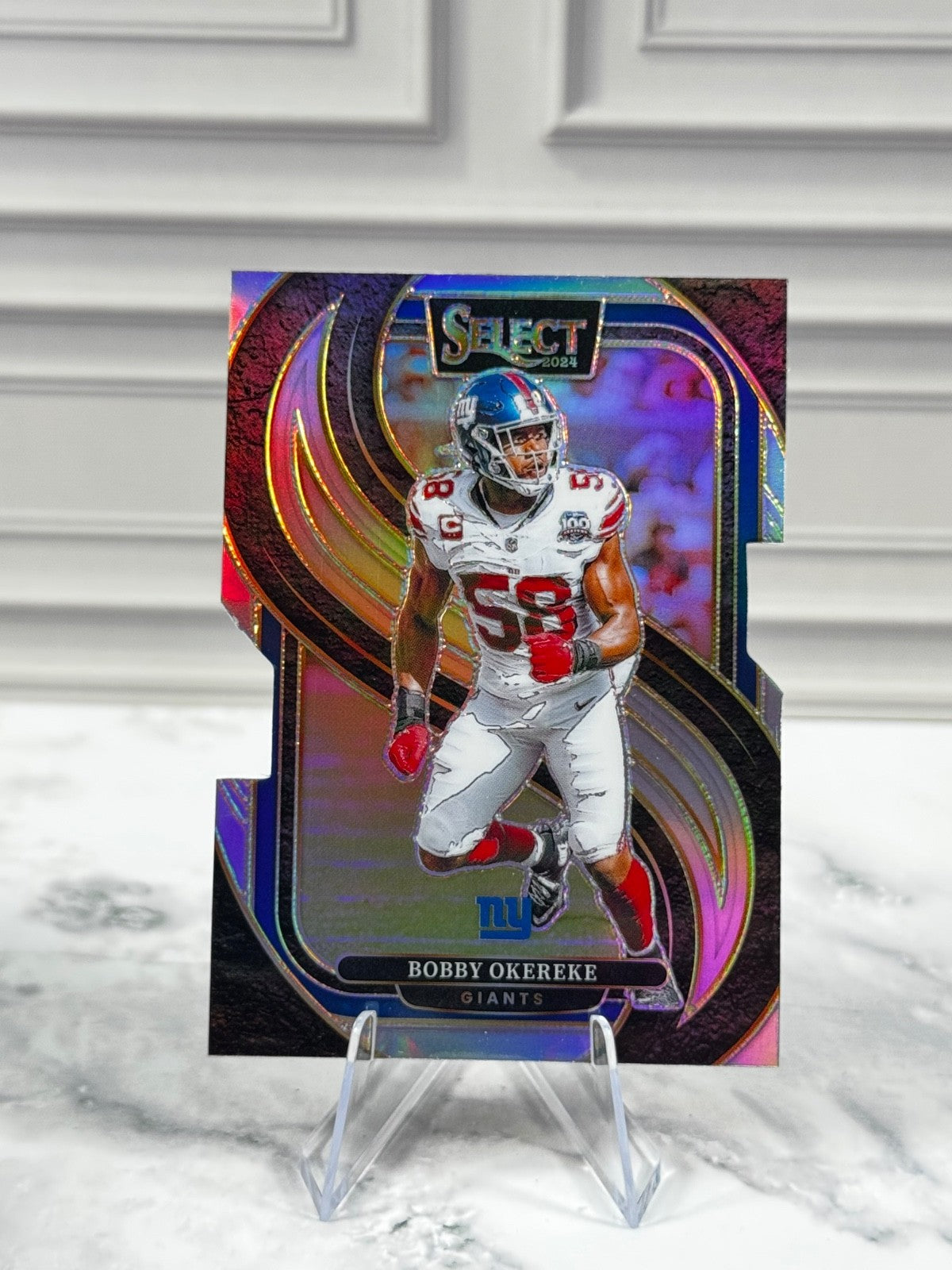 2024 Panini Select - Premier Level Bobby Okereke #109 Silver Prizm Die-Cut