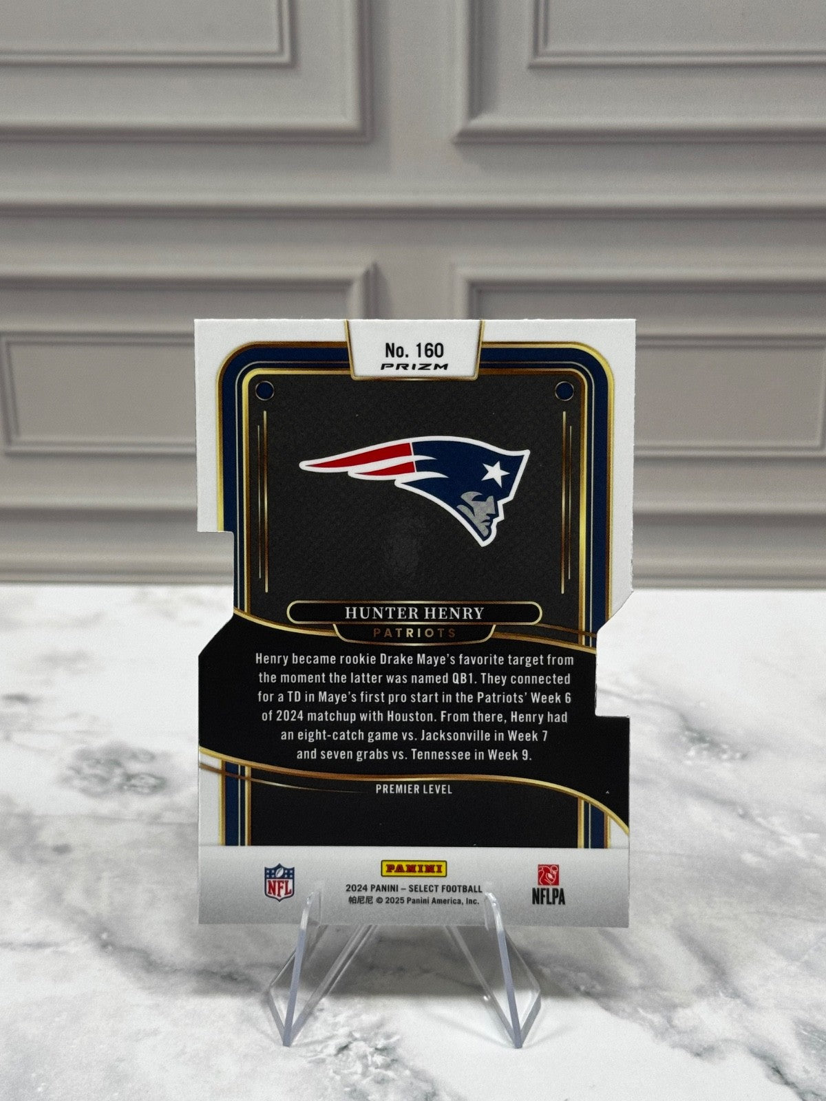 2024 Panini Select - Premier Level Hunter Henry #160 Silver Prizm Die-Cut