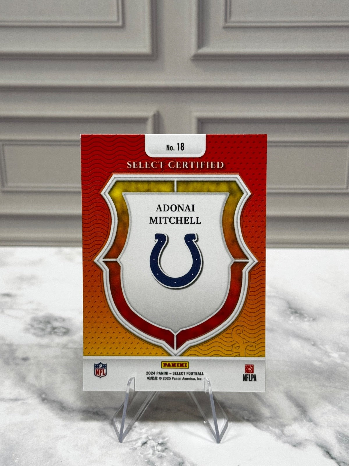 2024 Panini Select - Select Certified Rookies Adonai Mitchell #18 (RC)