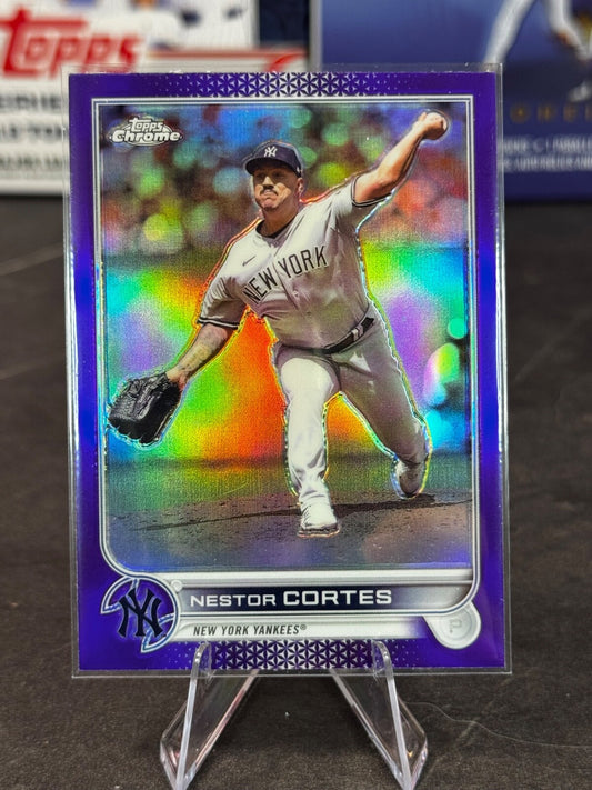 2022 Topps Chrome Update Series - Nestor Cortes #USC10 Purple Refractor