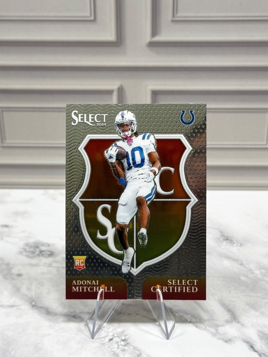 2024 Panini Select - Select Certified Rookies Adonai Mitchell #18 (RC)