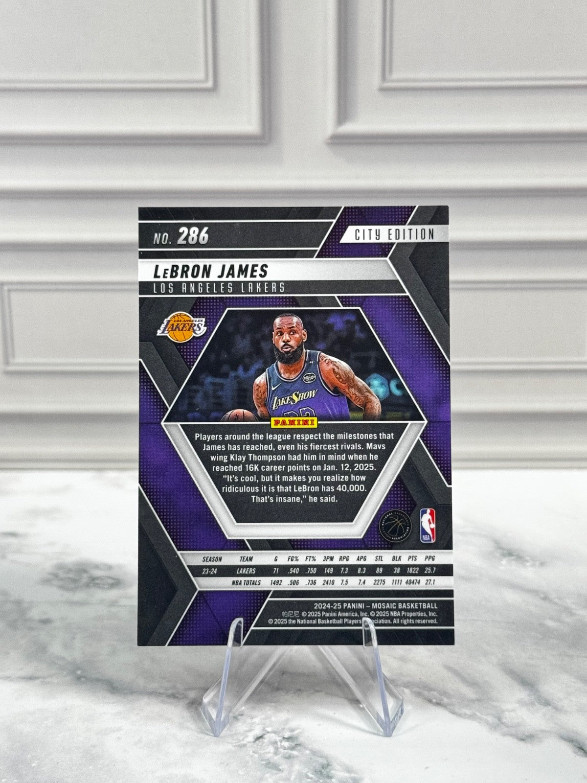 2024-25 Panini Mosaic - City Edition LeBron James #286