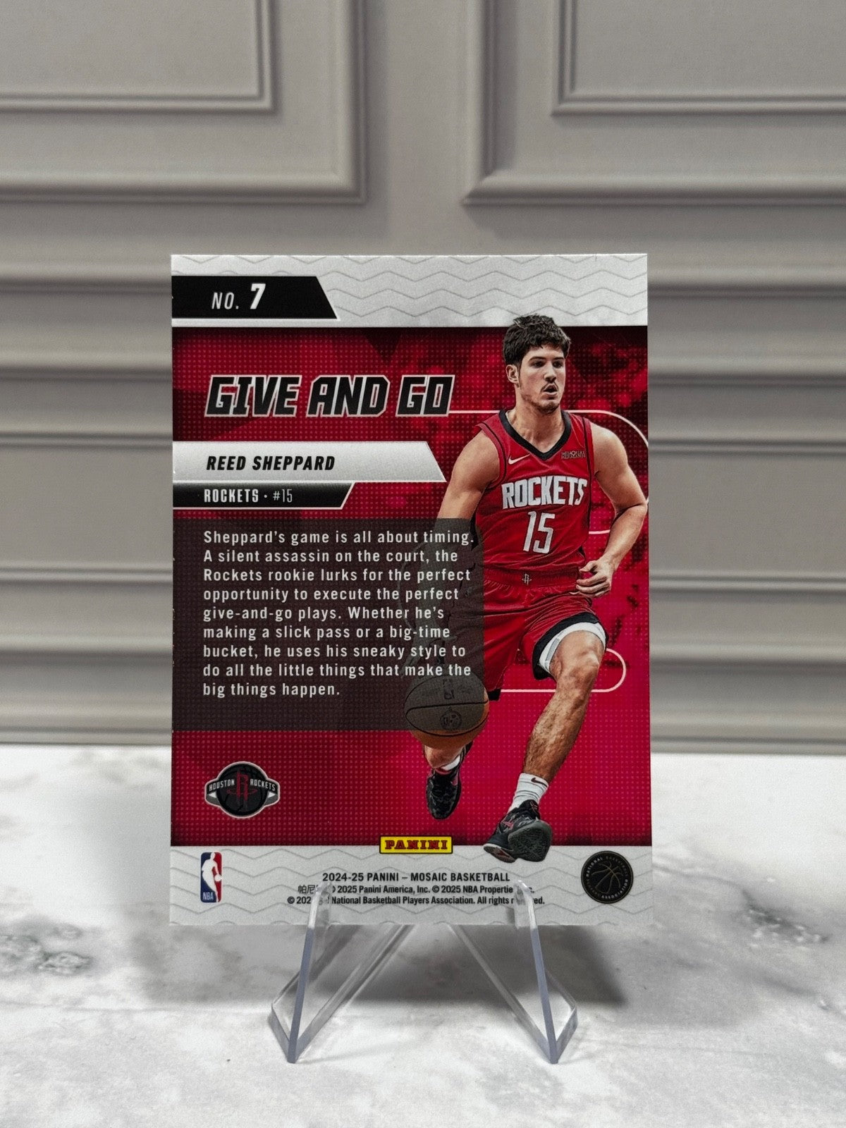 2024-25 Panini Reed Sheppard #7 Give and Go (RC)
