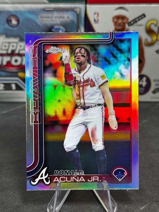 2025 Topps Chrome - #257 Ronald Acuña Jr Refractor