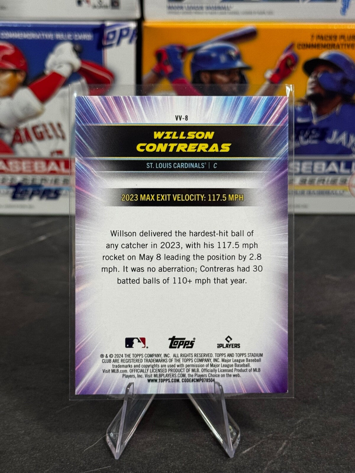 2024 Topps Stadium Club - Virtuosos of Velocity Willson Contreras #VV-8