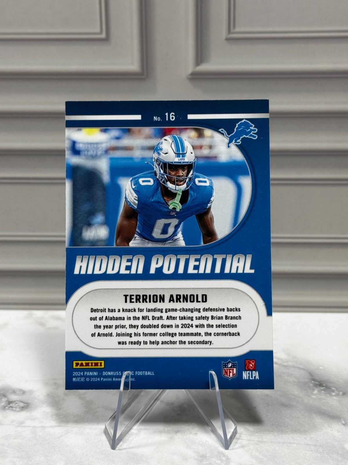 2024 Panini Donruss Optic - #16 Terrion Arnold Hidden Potential