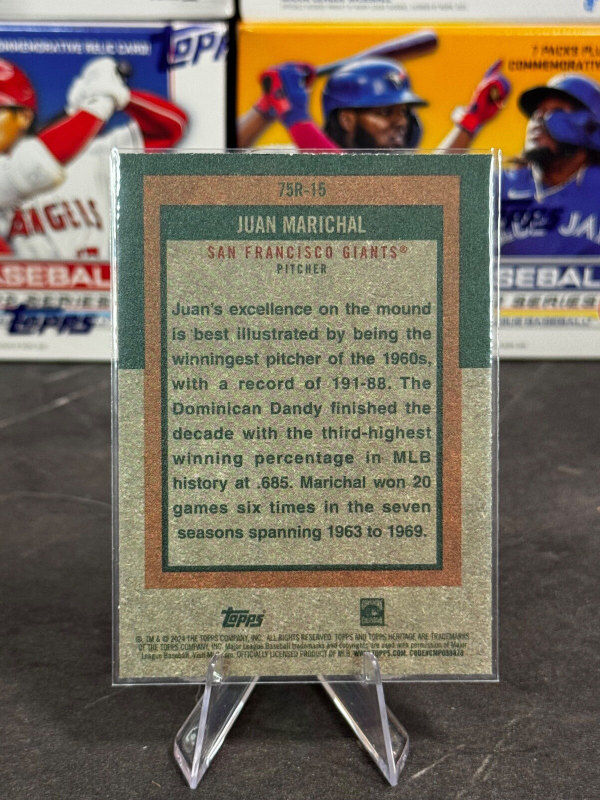 2024 Topps Heritage High Number - #75R-15 Juan Marichal GIANTS