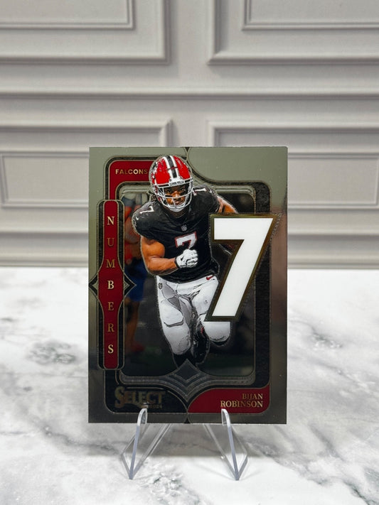 2024 Panini Select - Select Numbers Bijan Robinson #3