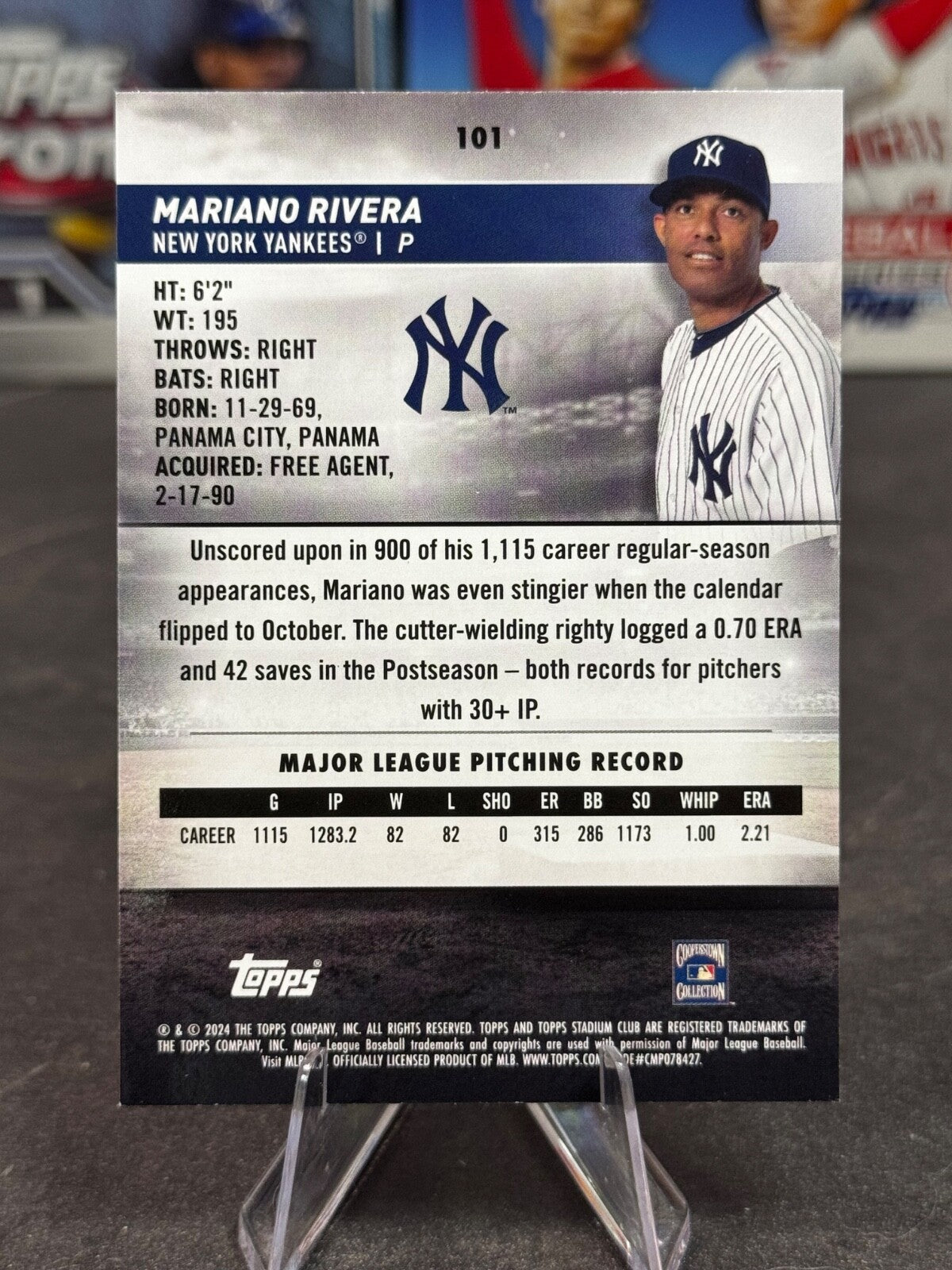 2024 Topps Stadium Club - Mariano Rivera #101