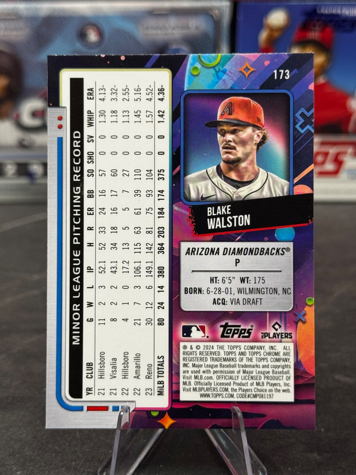 2024 Topps Cosmic Chrome - Blake Walston #173 (RC)