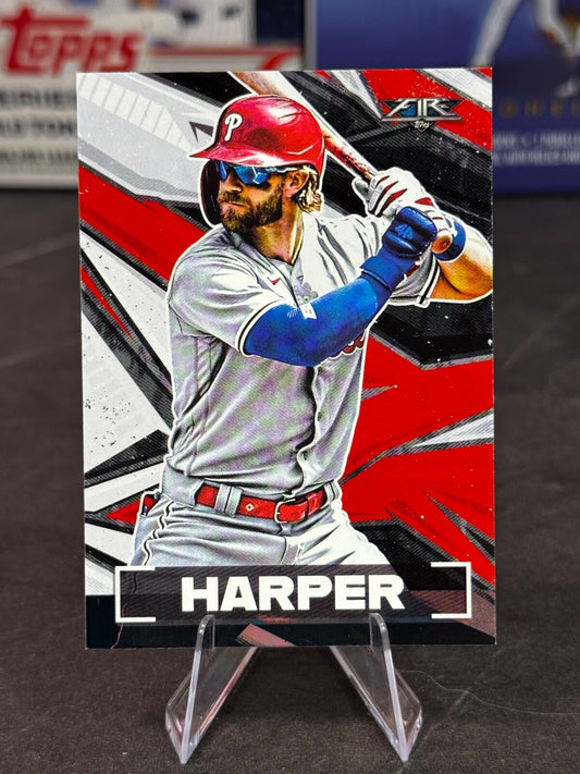 2021 Topps Fire - Bryce Harper #195