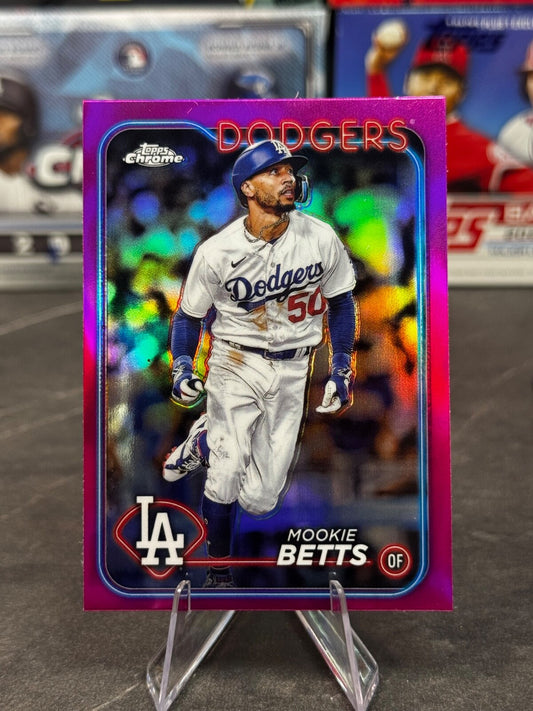 2024 Topps Chrome - Mookie Betts #296 Pink Refractor