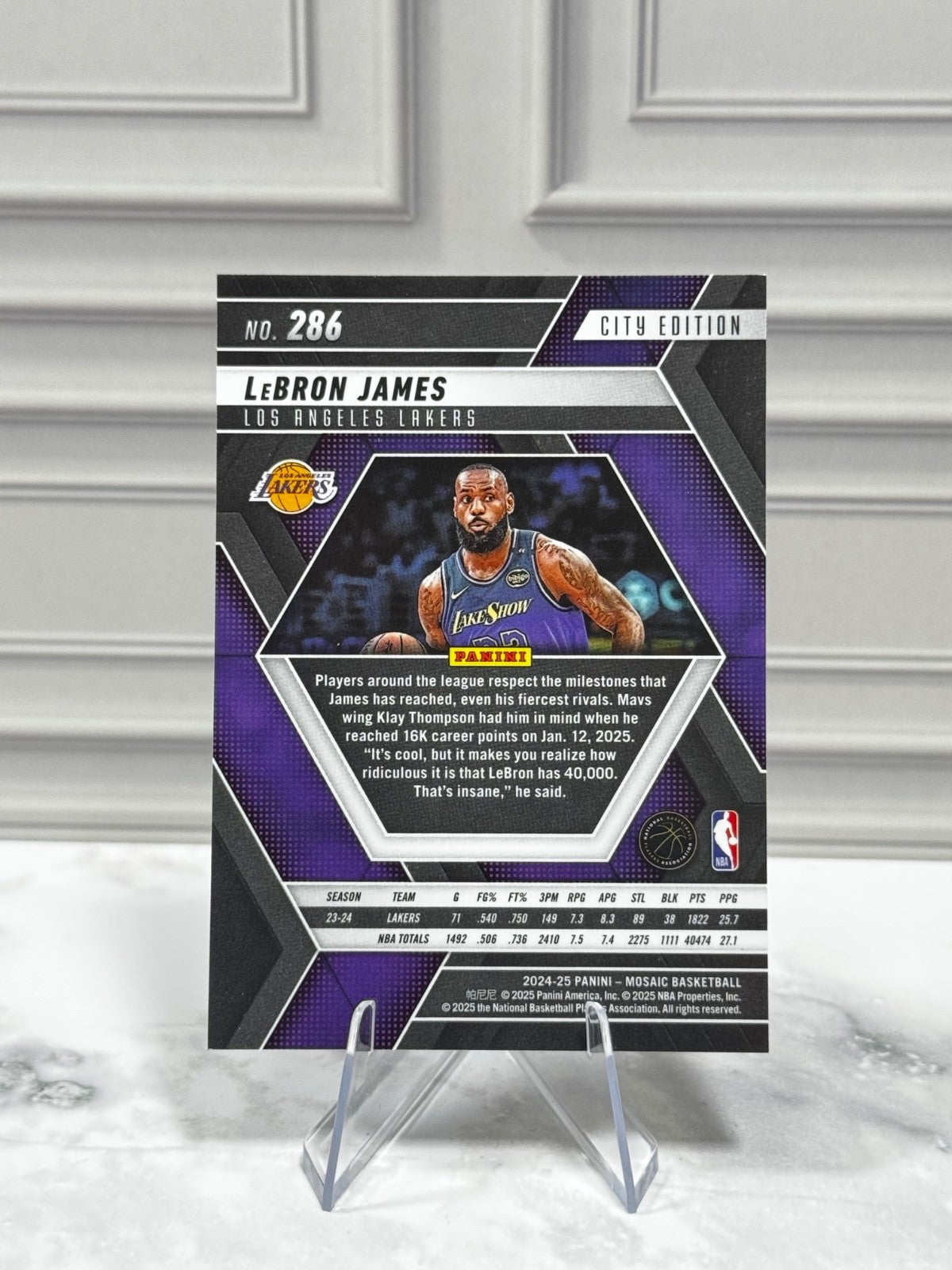 2024-25 Panini Mosaic - City Edition LeBron James #286