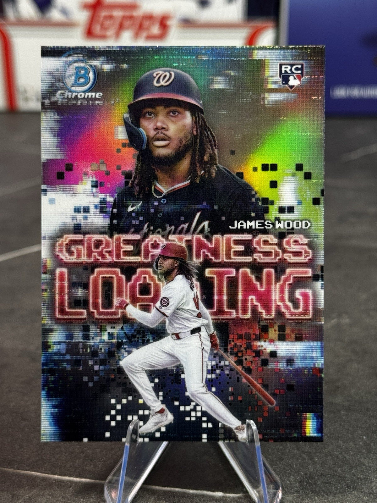 2025 Bowman Chrome James Wood Greatness Loading RC #GL-20 Washington Nationals