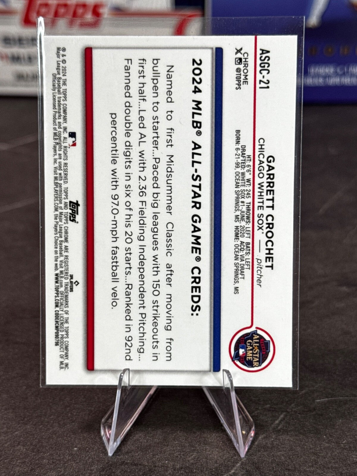 2024 Topps Chrome Update Series - 2024 All-Star Game Garrett Crochet #ASGC-21