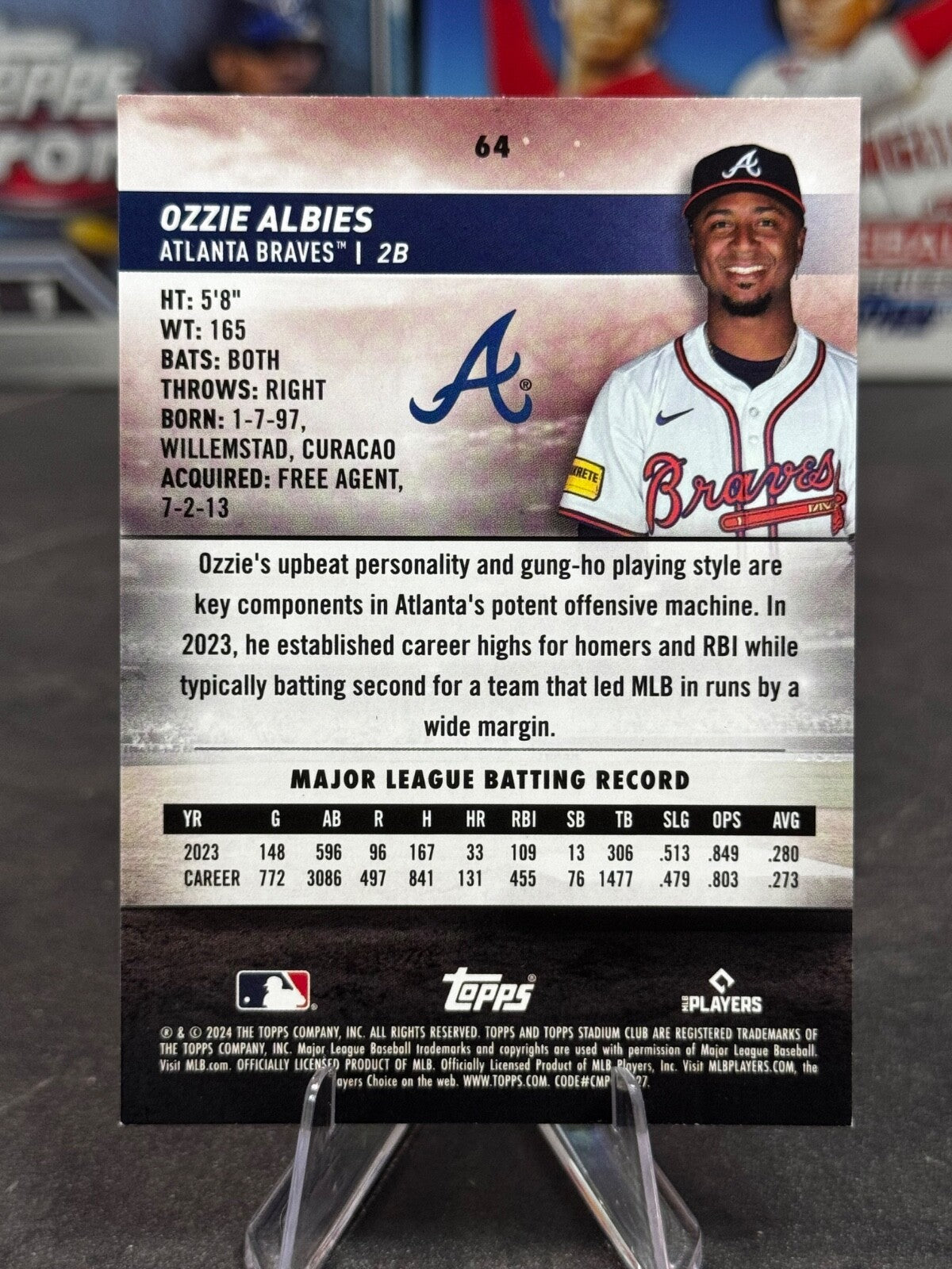 2024 Topps Stadium Club - Ozzie Albies #64