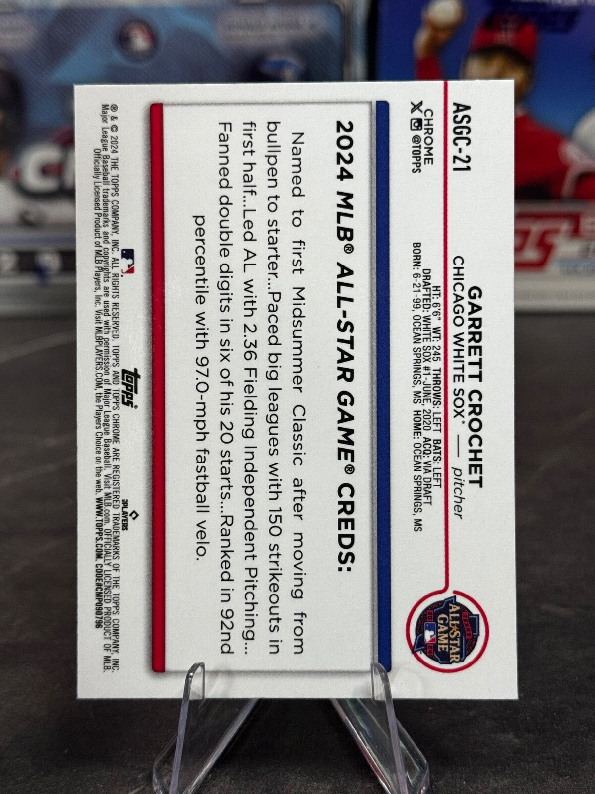 2024 Topps Chrome Update Series - 2024 All-Star Game Garrett Crochet #ASGC-21