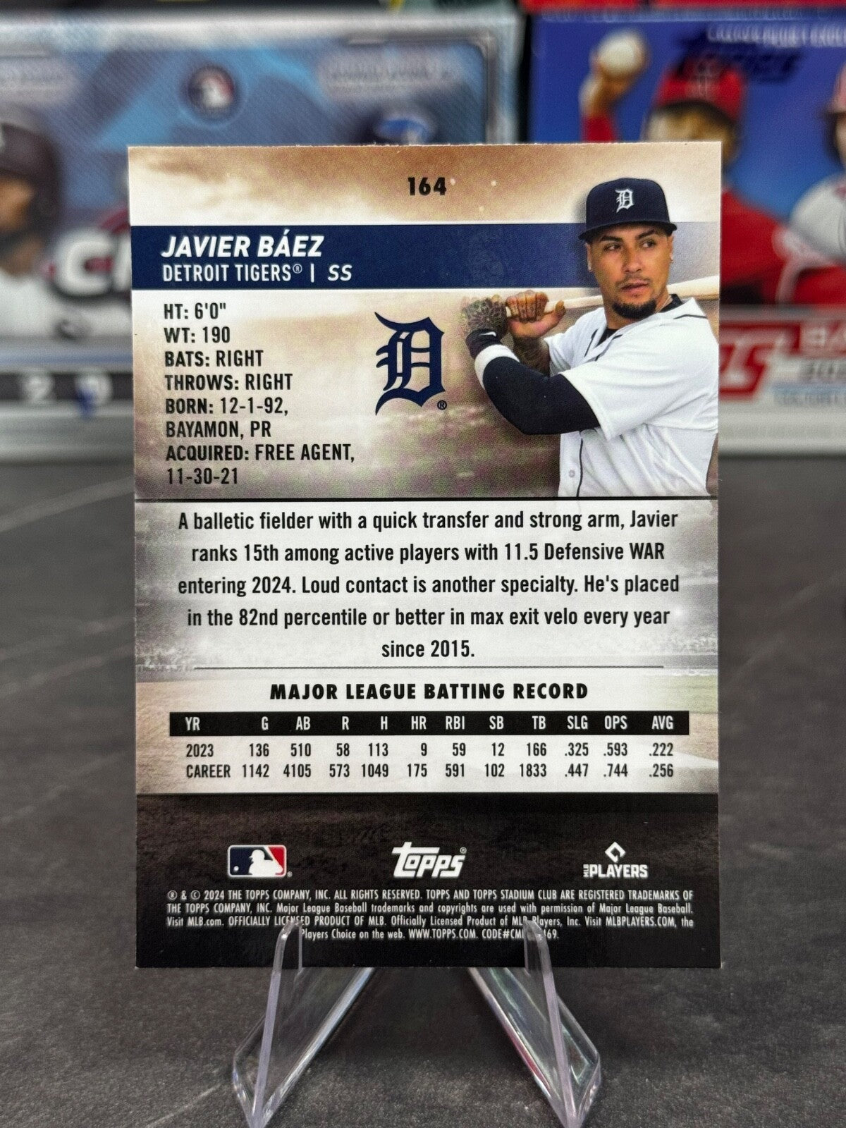2024 Topps Stadium Club - Javier Báez #164 Chrome