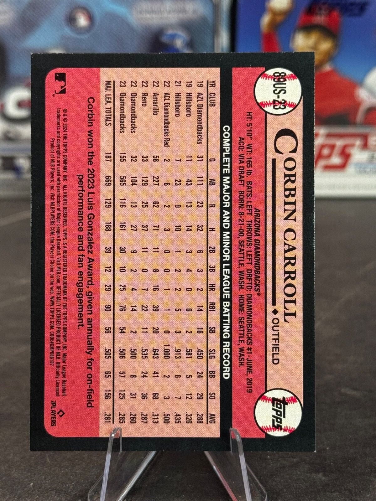2024 Topps Update Series - 1989 Topps Baseball Corbin Carroll #89US-23