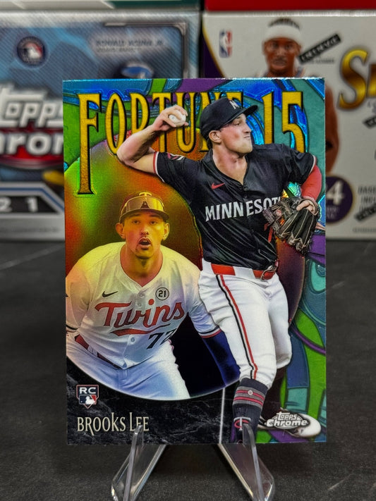 2025 Topps Chrome - #F15-4 Brooks Lee Fortune 15