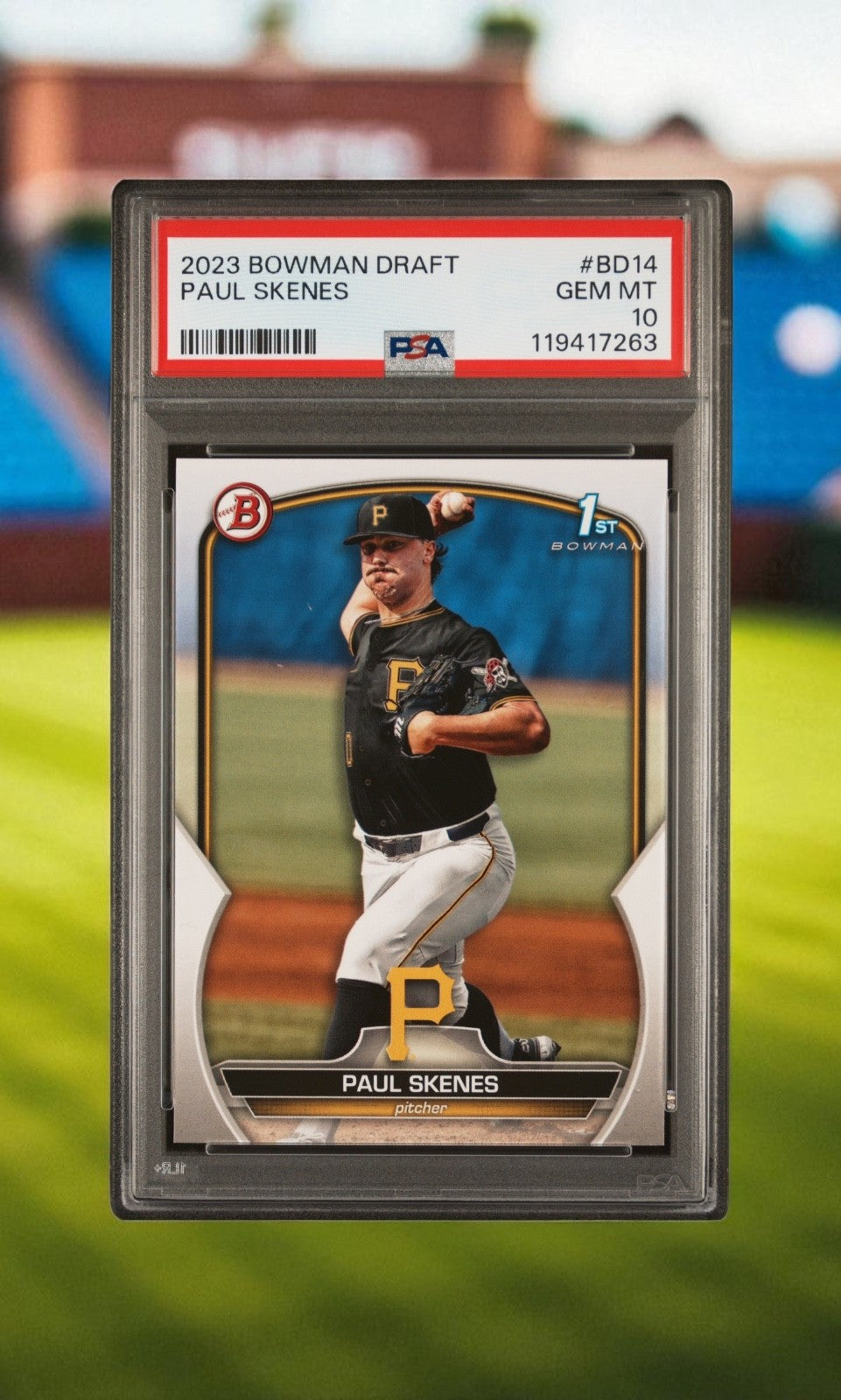 2023 Bowman Draft - Paul Skenes 1st Bowman #BD-14 PSA 10 GEM MT