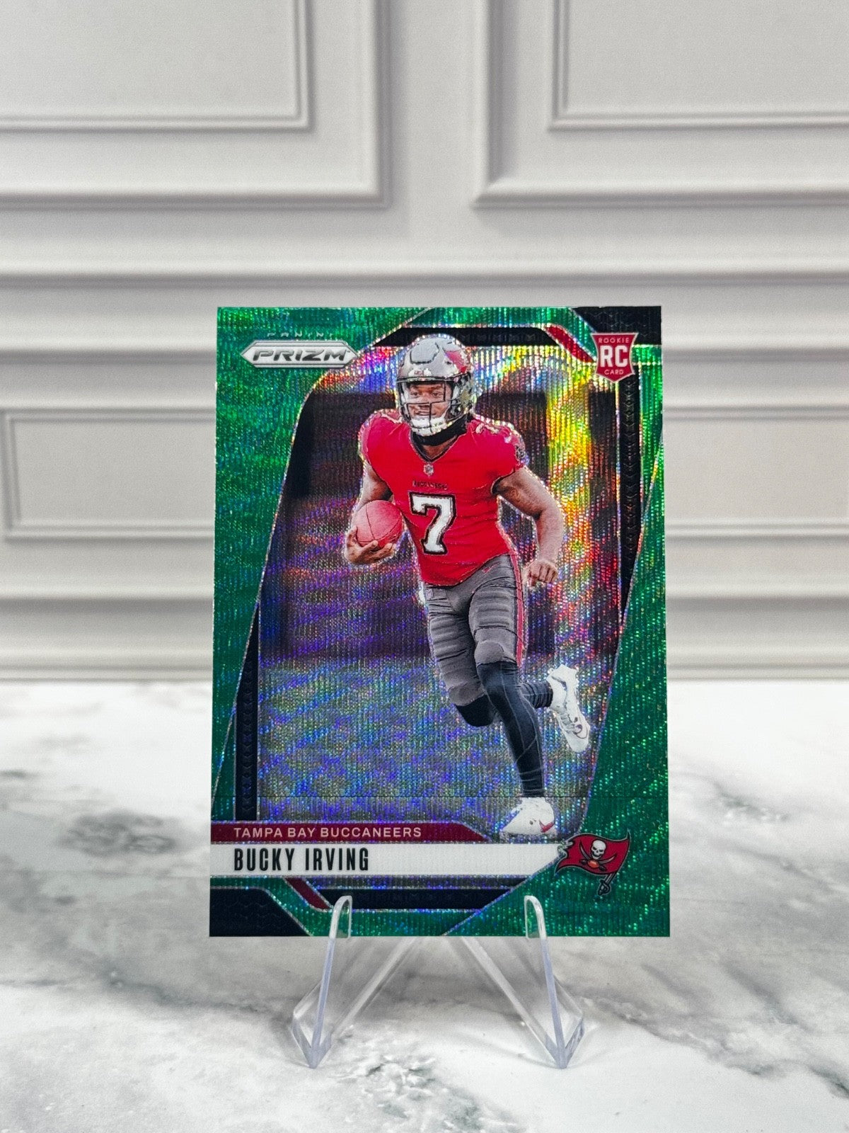 2024 Panini Prizm - Rookies Bucky Irving #316 Green Wave Prizm