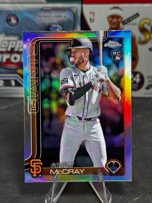 2025 Topps Chrome - #116 Grant McCray Rookie Refractor (RC)