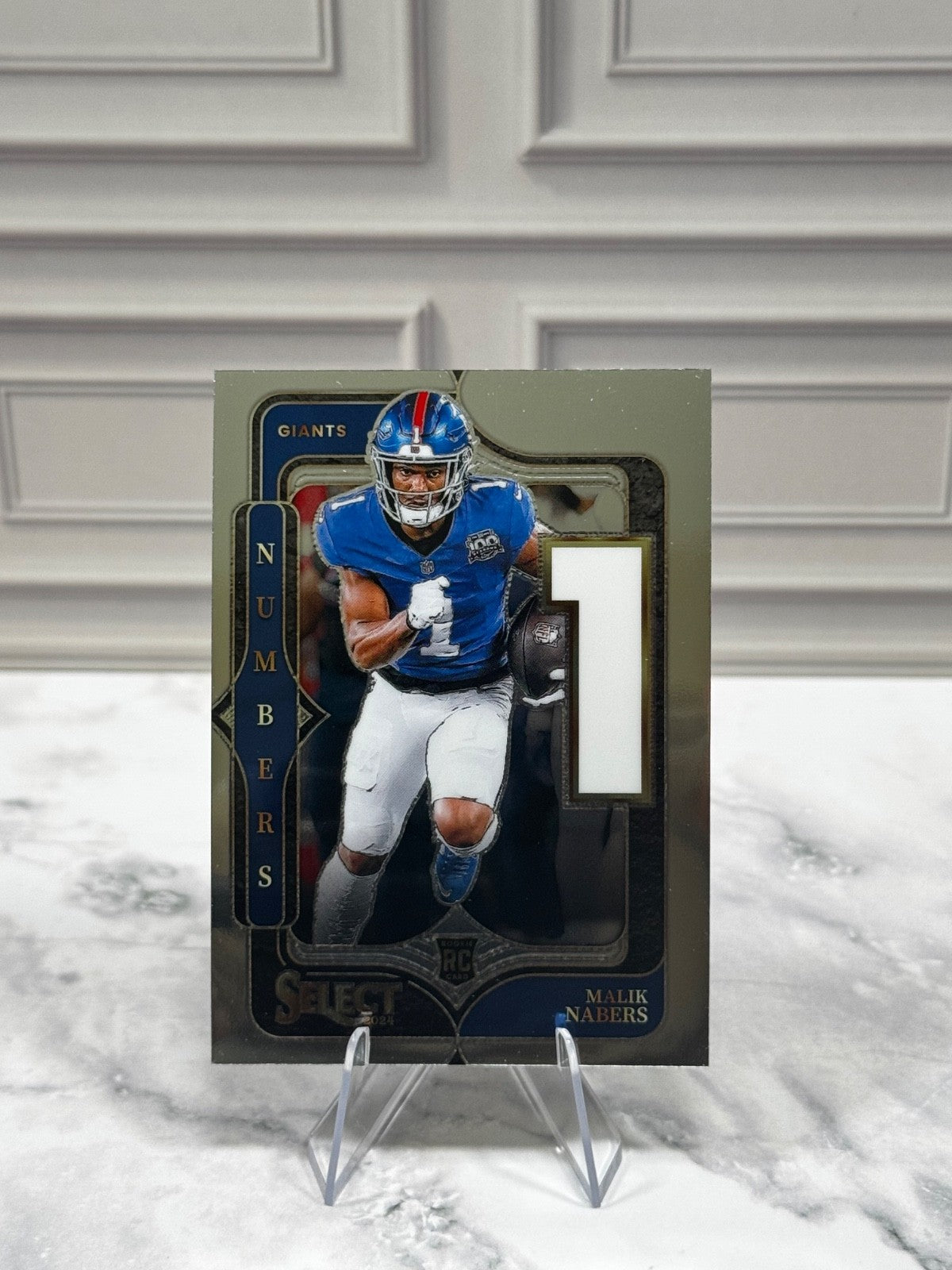 2024 Panini Select - Select Numbers Malik Nabers #5 (RC)
