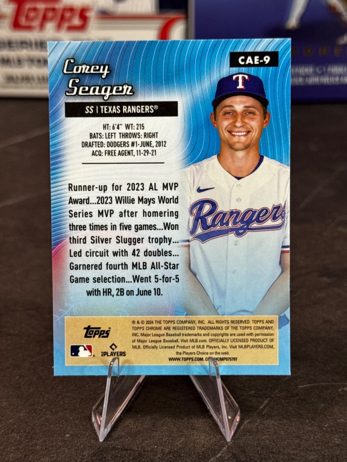 2024 Topps Chrome - All-Etch Corey Seager #CAE-9