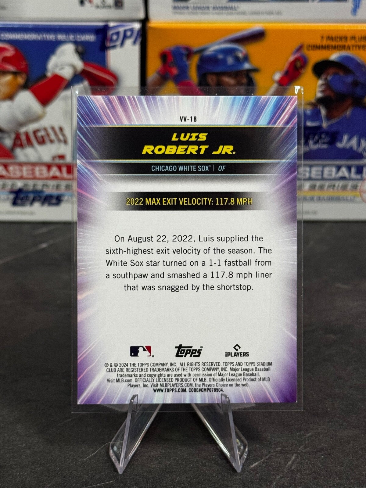 2024 Topps Stadium Club - Virtuosos of Velocity Luis Robert #VV-18