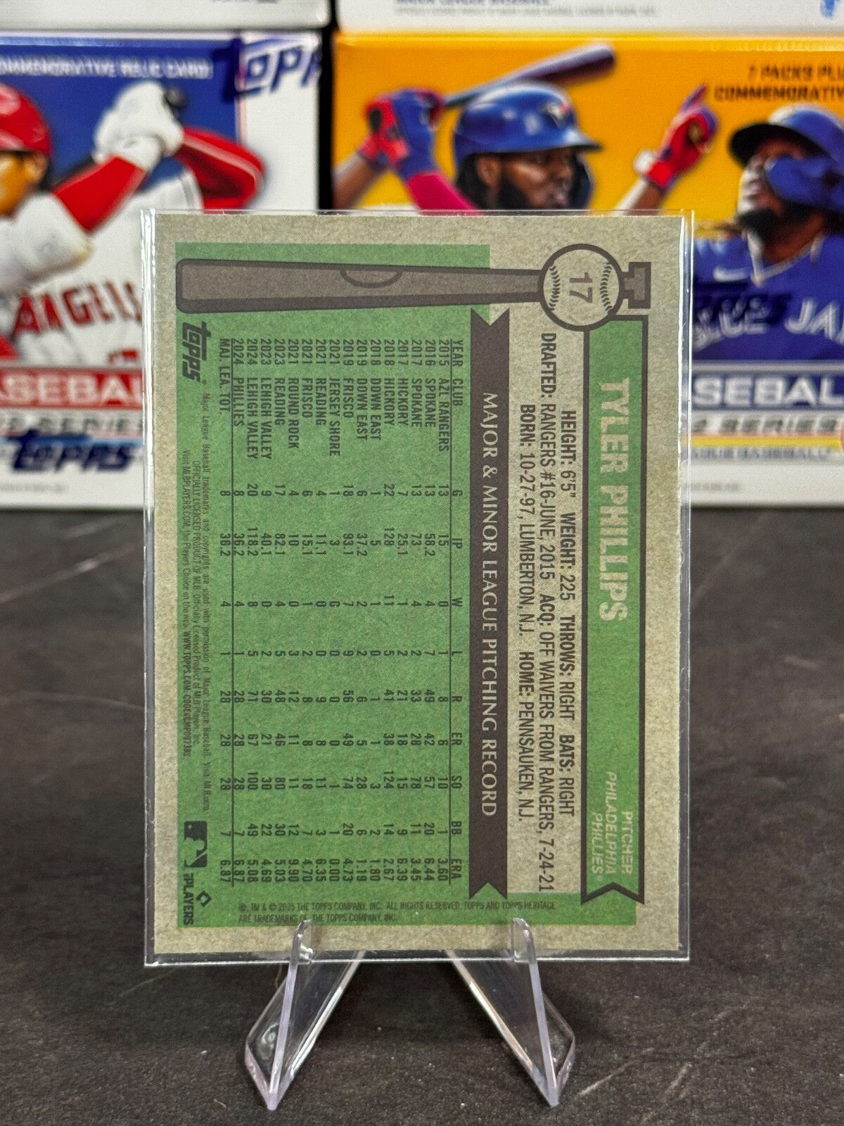 2025 Topps Heritage - Tyler Phillips #17 Chrome (RC)
