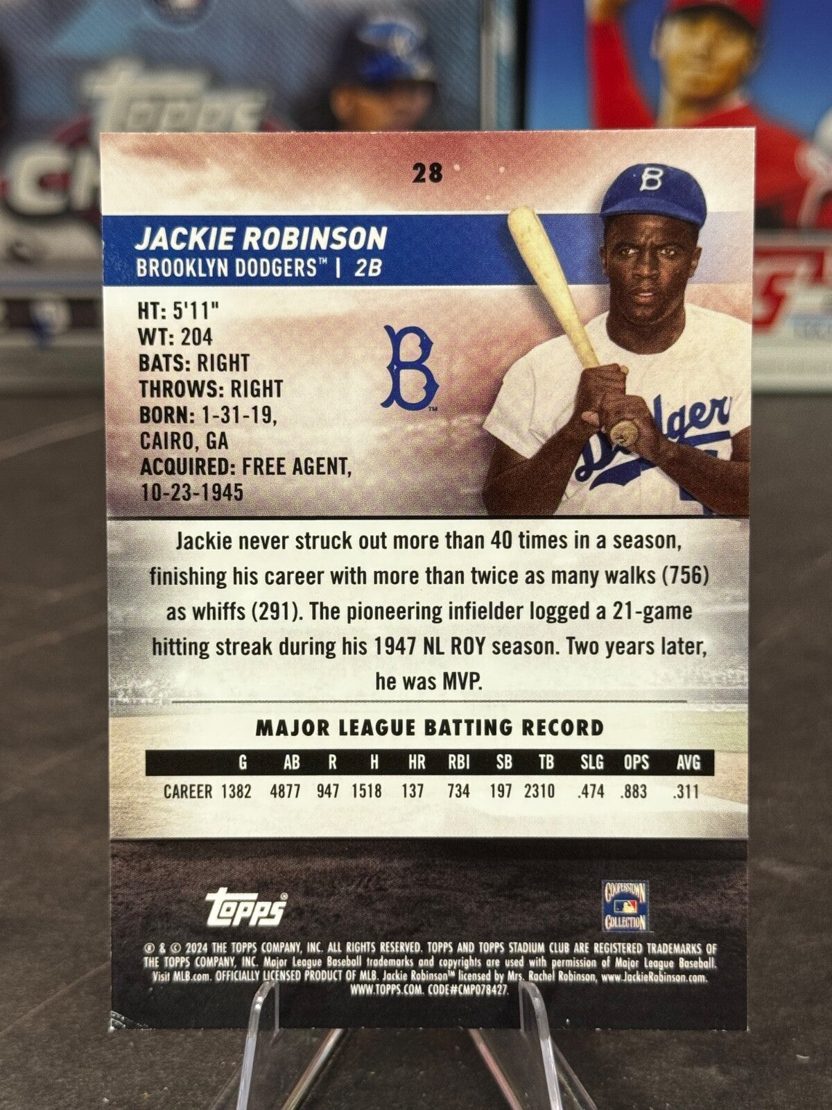 2024 Topps Stadium Club - Jackie Robinson #28