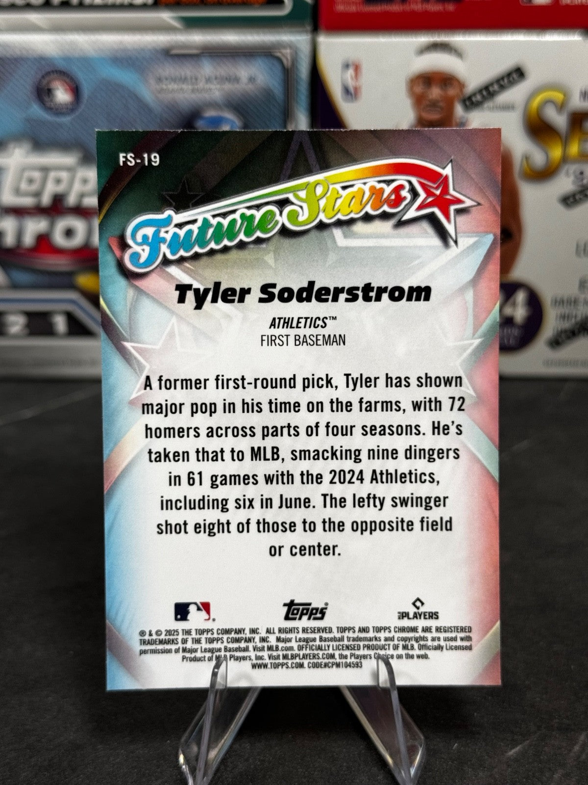 2025 Topps Chrome - #FS-19 Tyler Soderstrom Future Stars