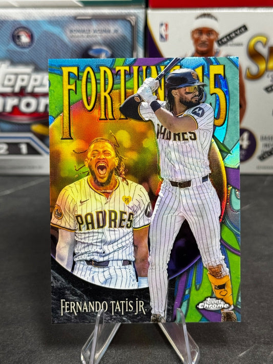 2025 Topps Chrome - #F15-3 Fernando Tatis Jr. Fortune 15