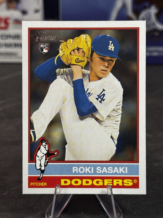 2025 Topps Heritage #224 Roki Sasaki (RC) Rookie - Dodgers
