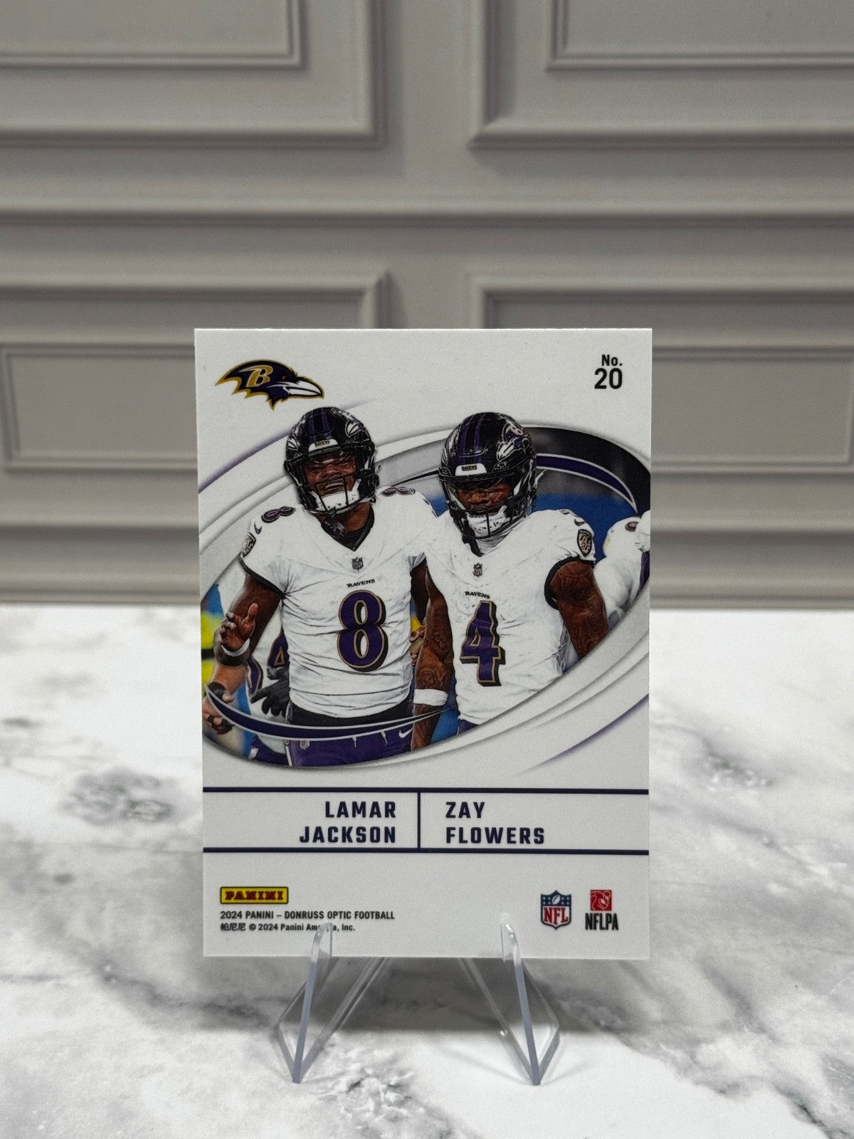 2024 Panini Donruss Optic - Best Tuddys Lamar Jackson, Zay Flowers #20