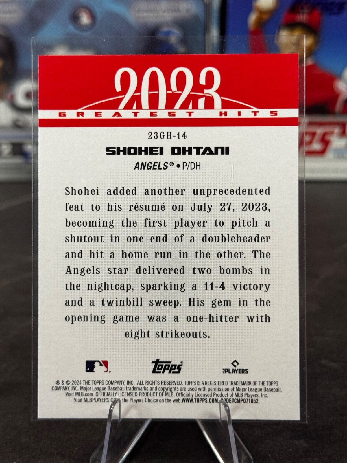 2024 Topps Series 1 - 2023 Greatest Hits Shohei Ohtani #23GH-14