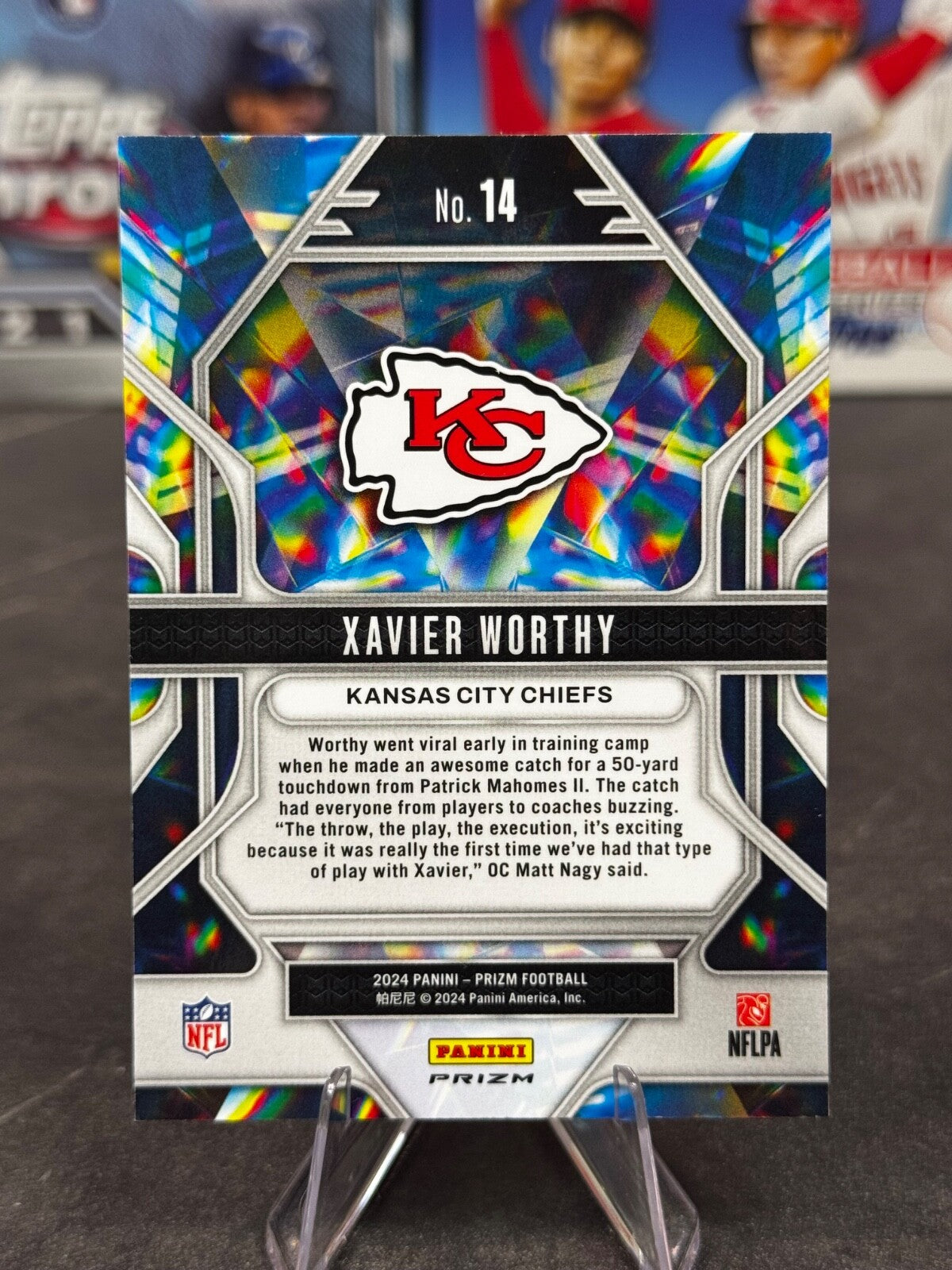 2024 Panini Prizm - Prizmatic Green Xavier Worthy #14 (RC)