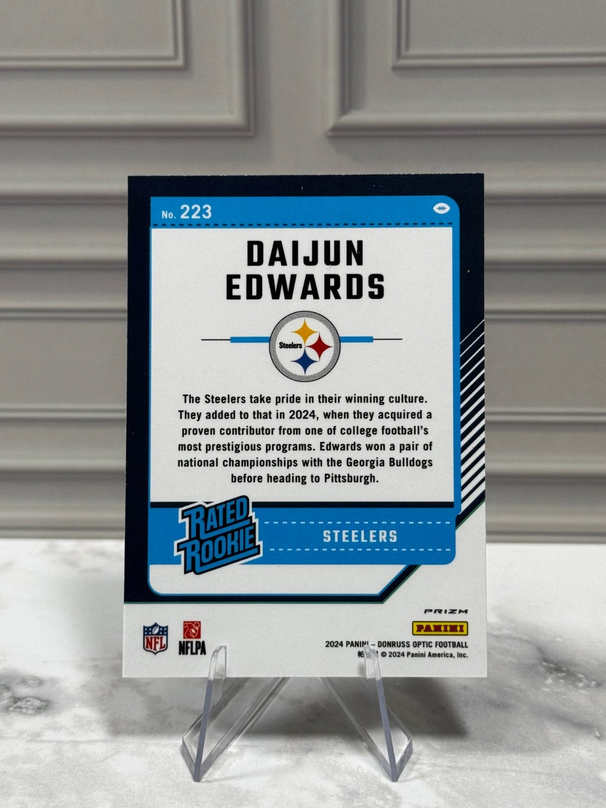 2024 Panini Donruss Optic - Daijun Edwards #223 Purple Scope Prizm (RC)