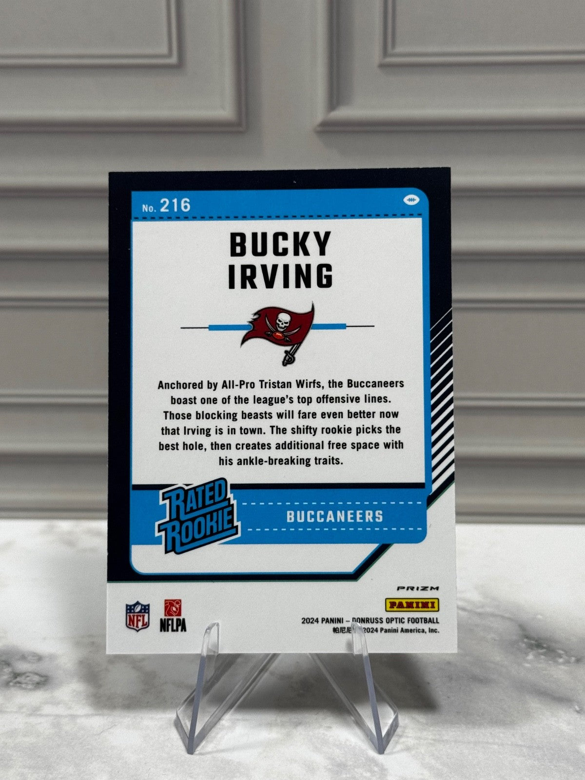 2024 Panini Donruss Optic - Rated Rookie Bucky Irving #216 Purple Scope Prizm
