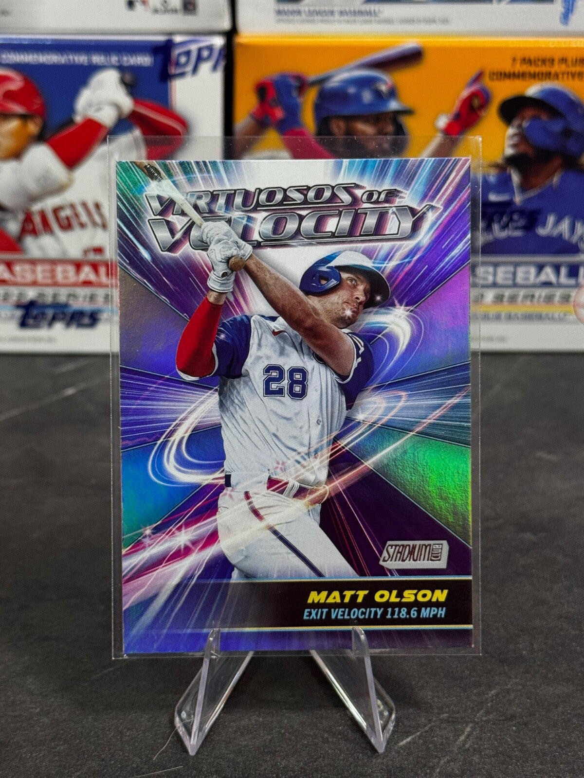 2024 Topps Stadium Club - Virtuosos of Velocity Matt Olson #VV-6
