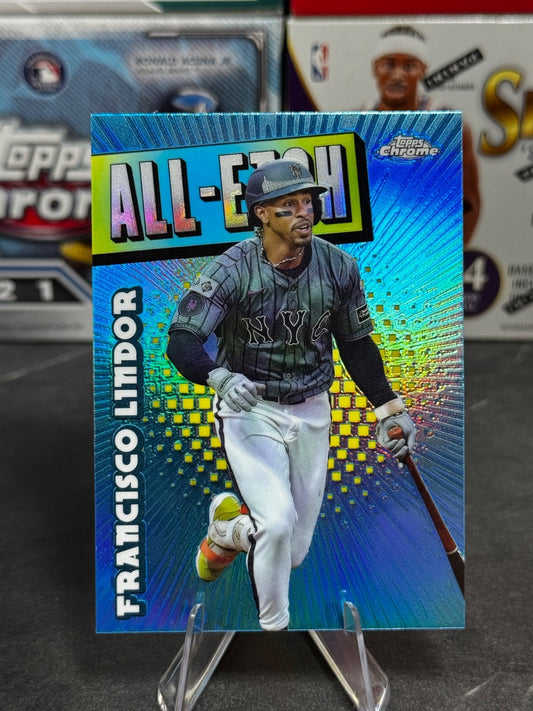 2025 Topps Chrome - #CAE-10 Francisco Lindor All-Etch