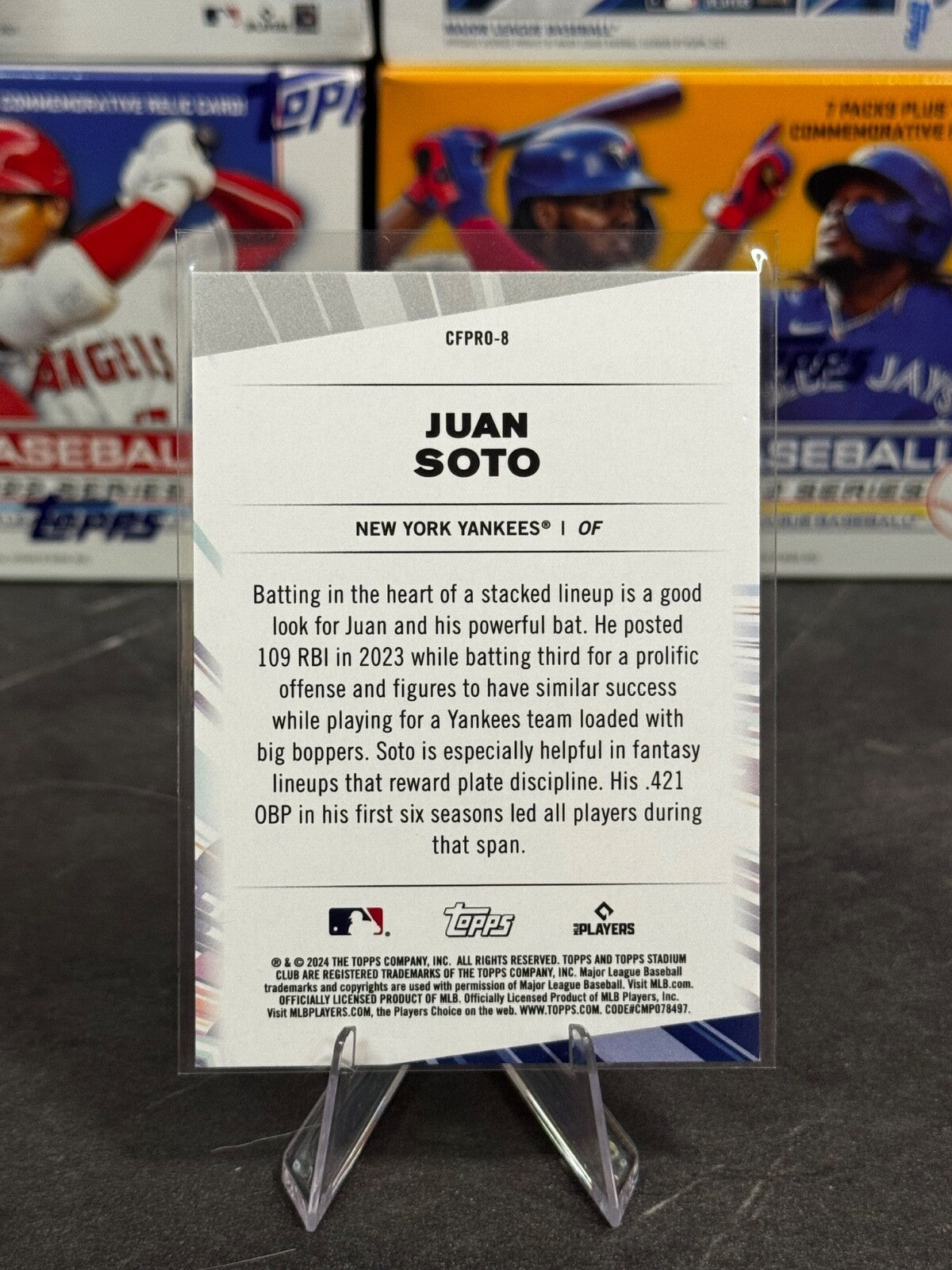 2024 Topps Stadium Club - Chief Fantasy Professionals Juan Soto #CFPRO-8