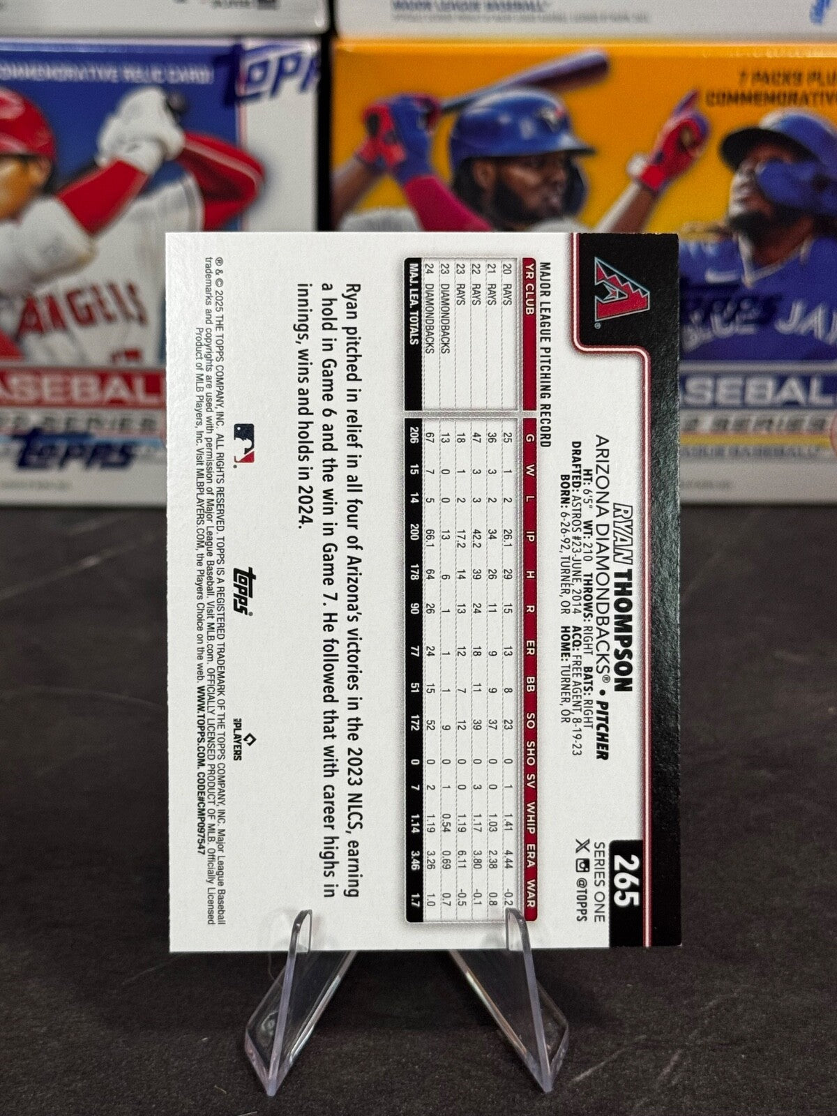 2025 Topps Series 1 - Ryan Thompson #265 Confetti Sparkle