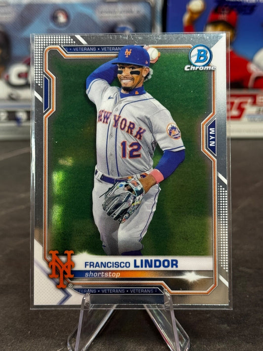 2021 Bowman Chrome - Francisco Lindor #81