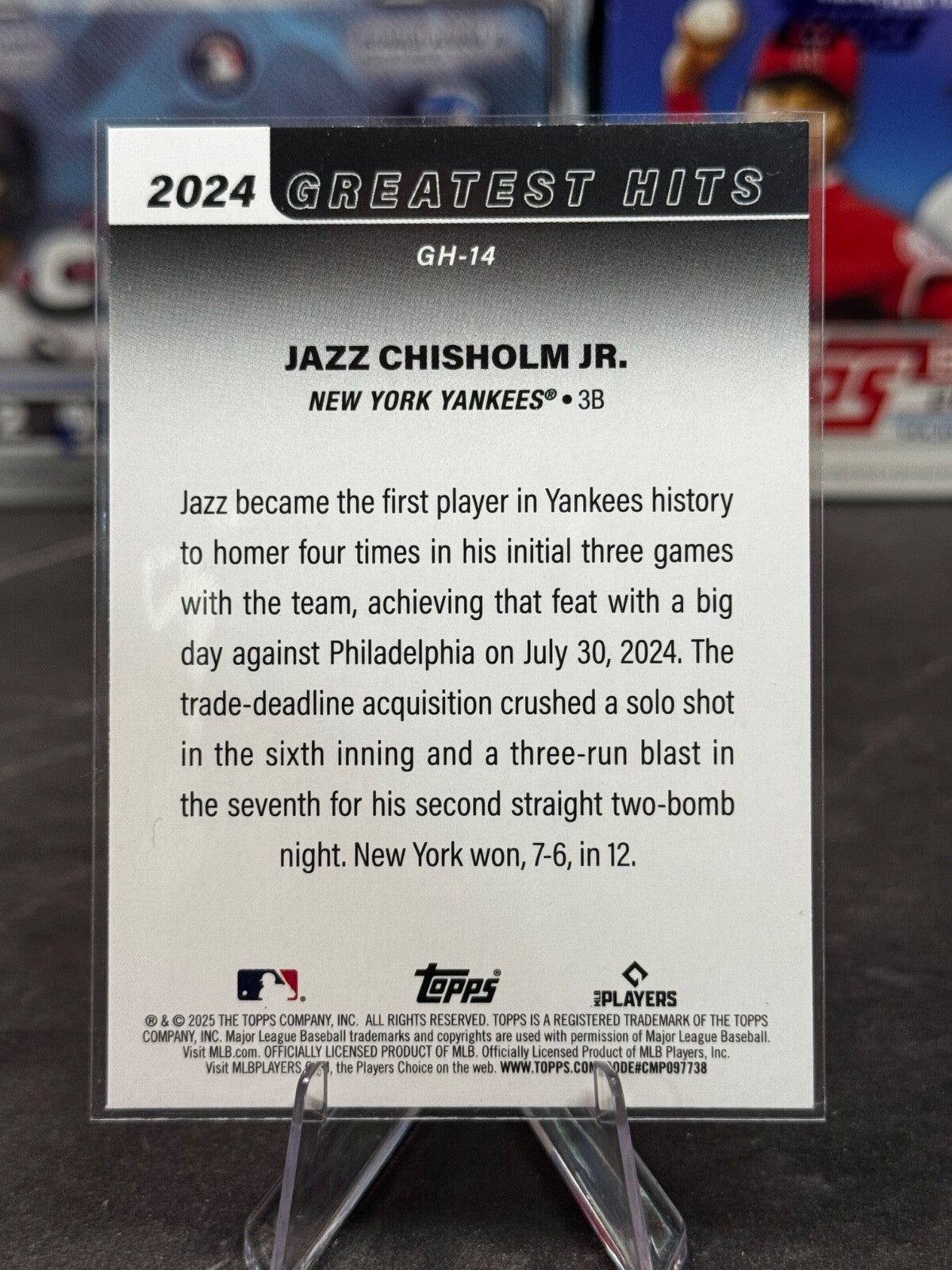 2024 Topps Greatest Hits - Jazz Chisolm Jr. #GH-14