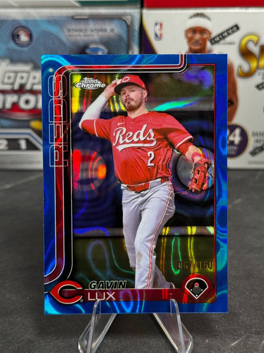 2025 Topps Chrome - Gavin Lux #237 Blue Lava Refractor /150