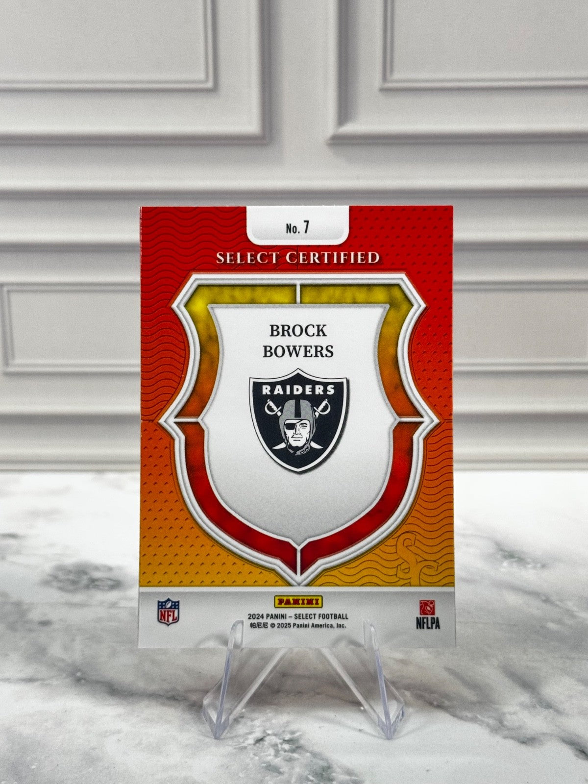 2024 Panini Select - Select Certified Rookies Brock Bowers #7 (RC)