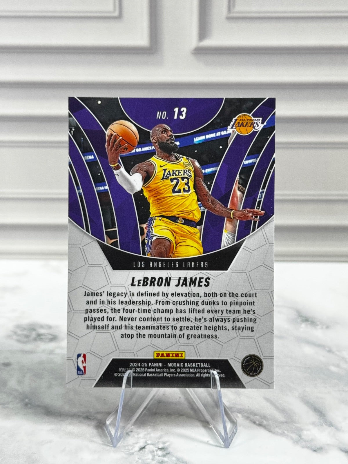 2024-25 Panini Mosaic - LeBron James Elevate #13 Lakers