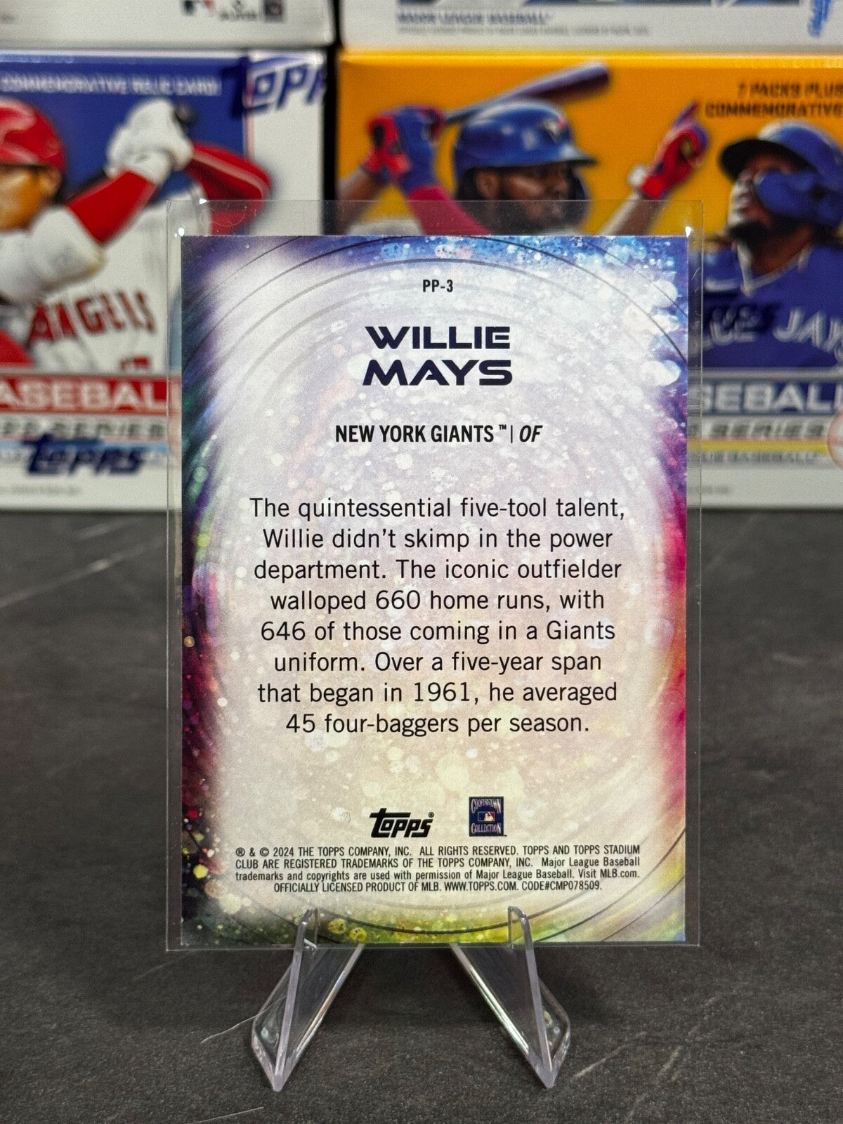 2024 Topps Stadium Club - Power Packed Willie Mays #PP-3